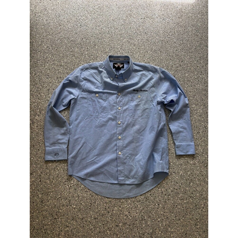 Harley Davidson Denim Button Down size Large